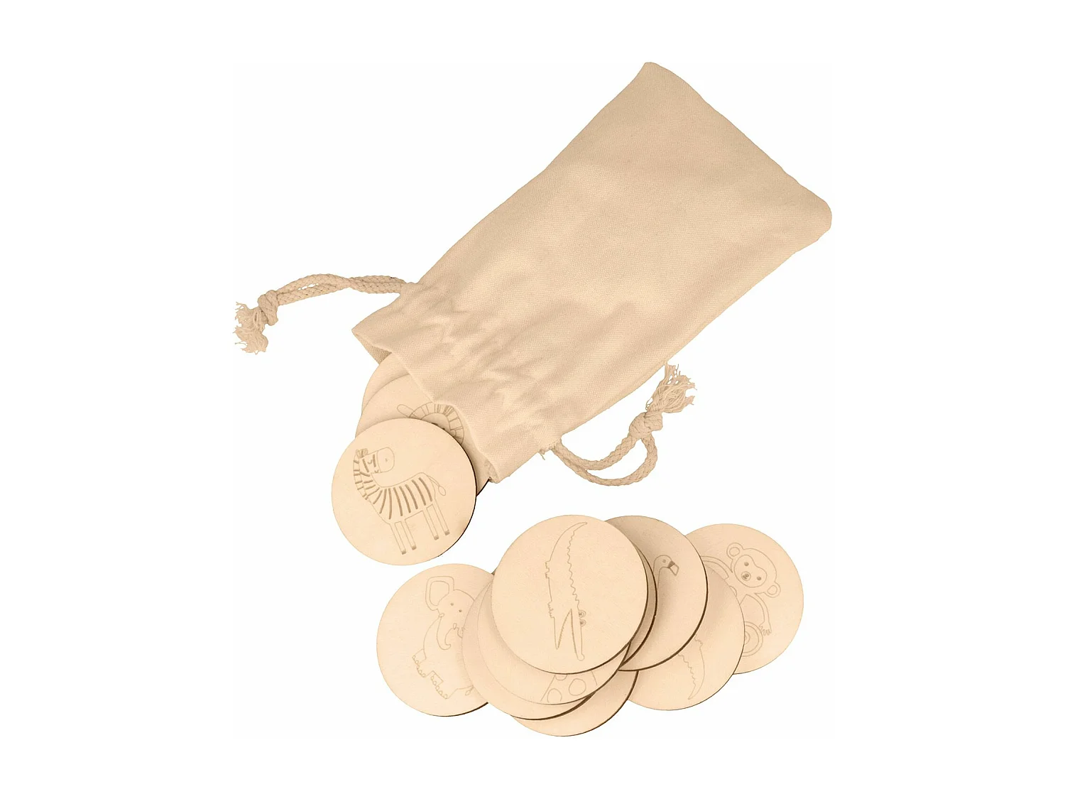 Jeu de mémory en bois safari