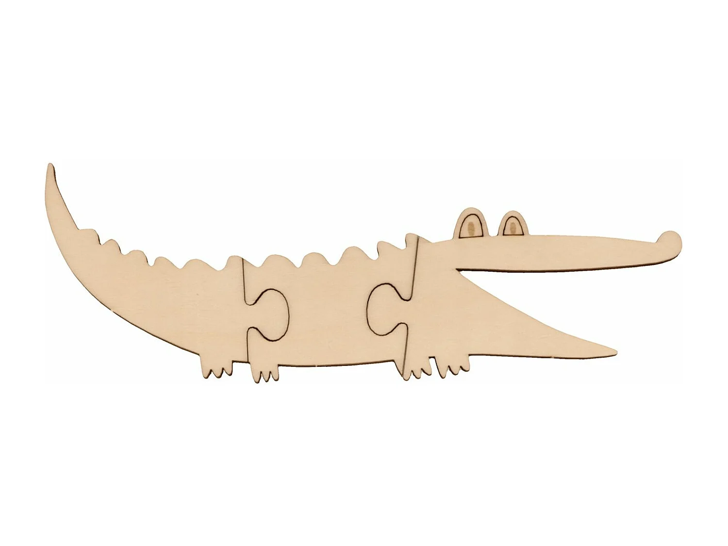 Set mit 4 Holzpuzzles Tiere der Savanne