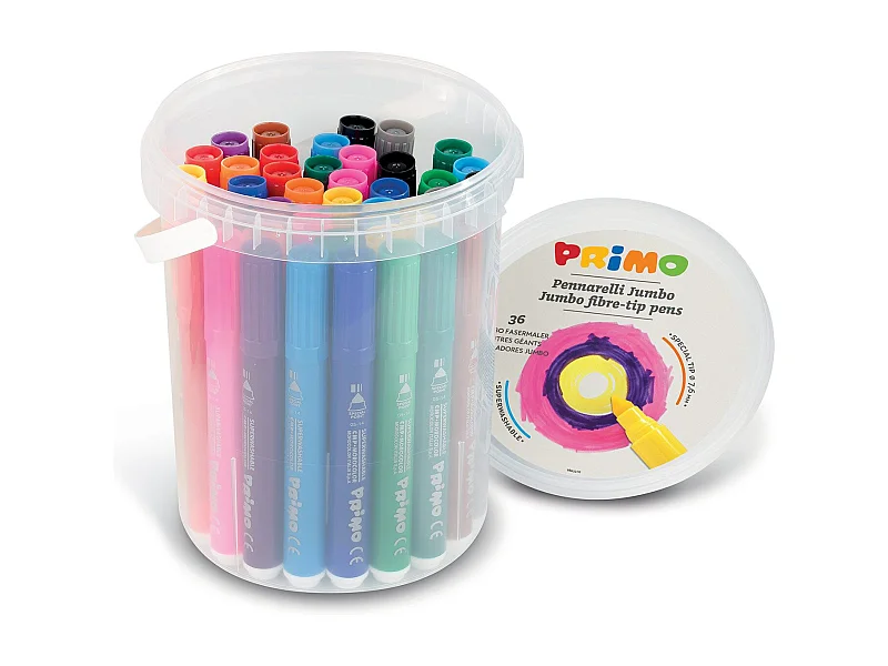 Sceau de 36 gros feutres jumbo
