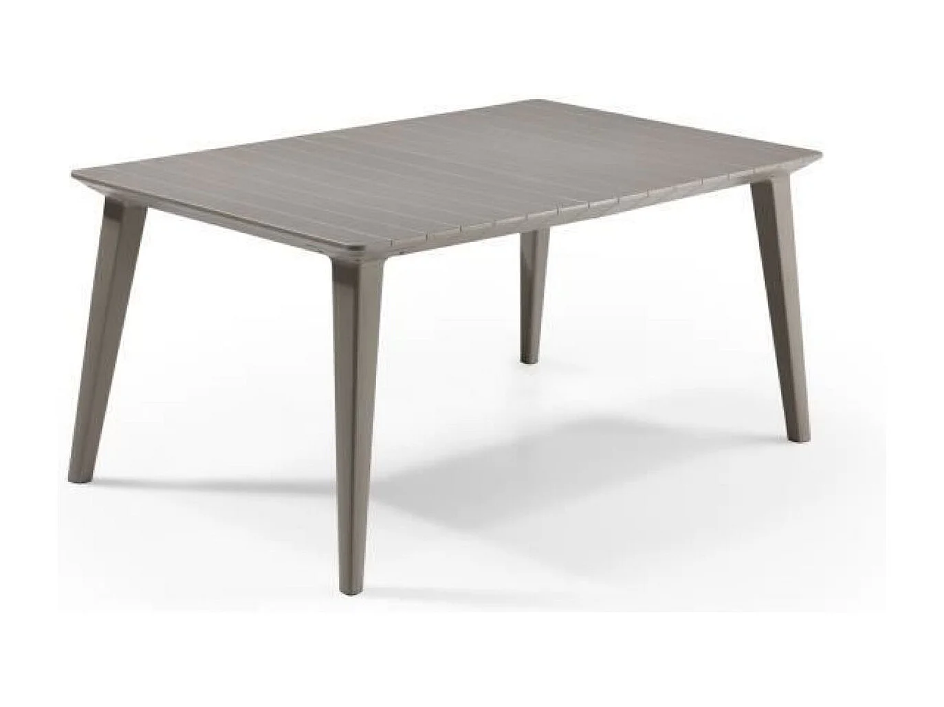 Table de jardin - rectangulaire 160cm - cappuccino - en résine - 6 personnes - Lima -Allibert by KETER