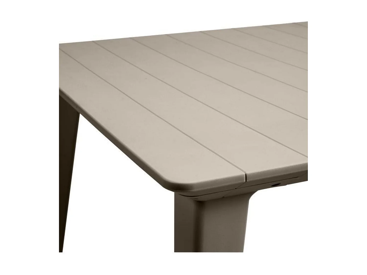 Table de jardin - rectangulaire 160cm - cappuccino - en résine - 6 personnes - Lima -Allibert by KETER