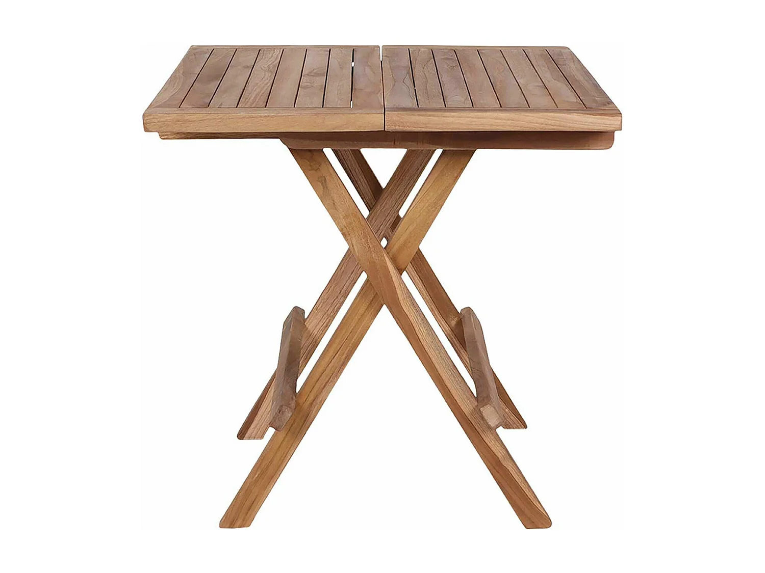 Table de jardin carrée 50 cm + 2 fauteuils