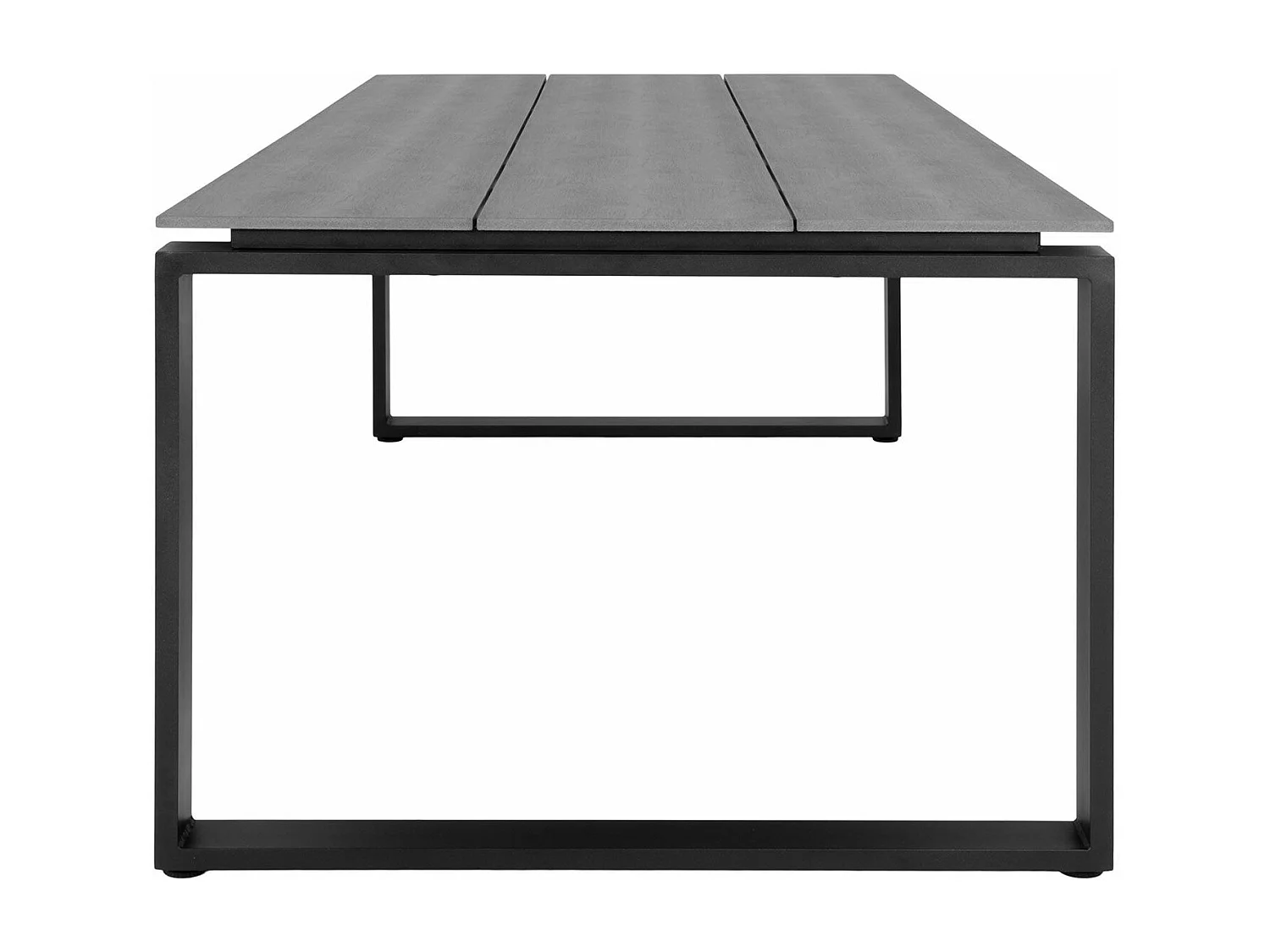 Table de jardin 210 x 100 cm + 6 fauteuils