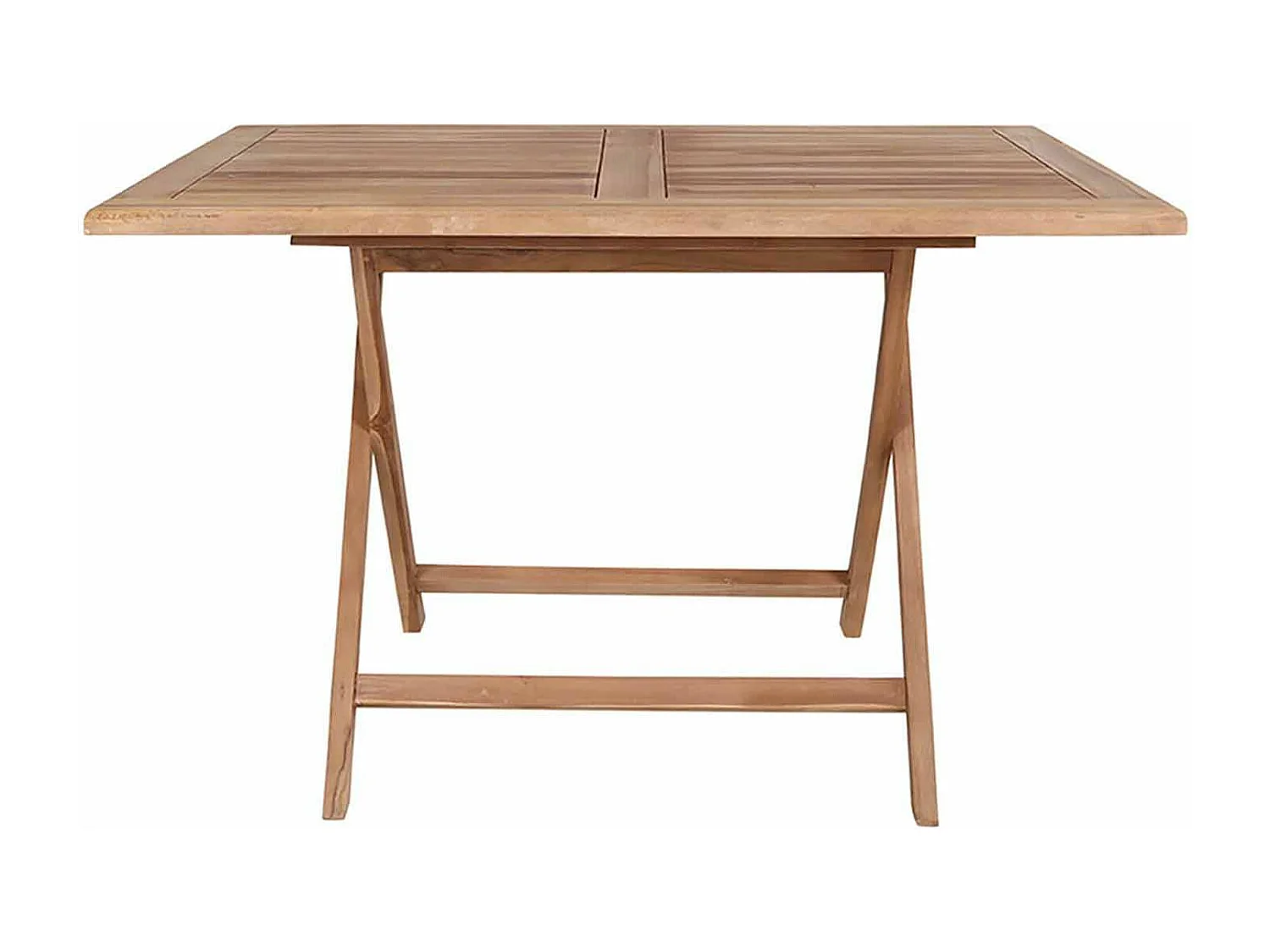 Table de jardin 120 x 80 cm + 4 chaises en teck