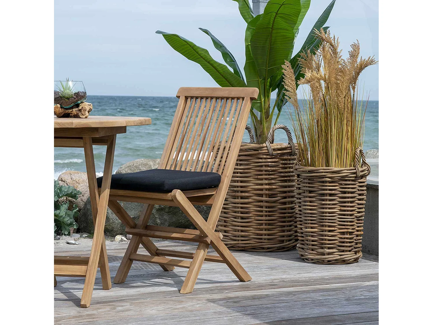 6 Chaises de jardin TOLEDO avec coussin