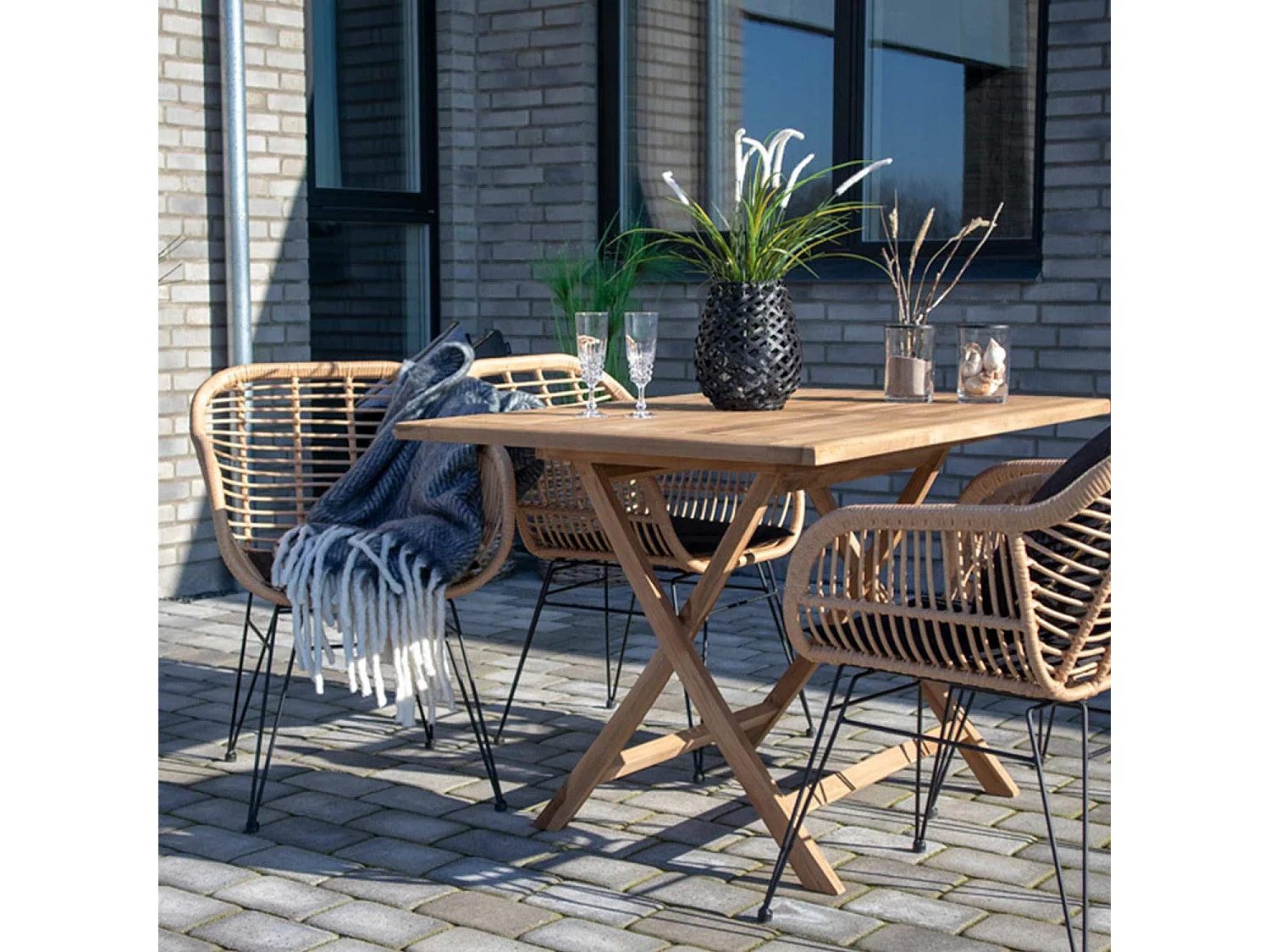 4 Fauteuils de jardin TRIESTE