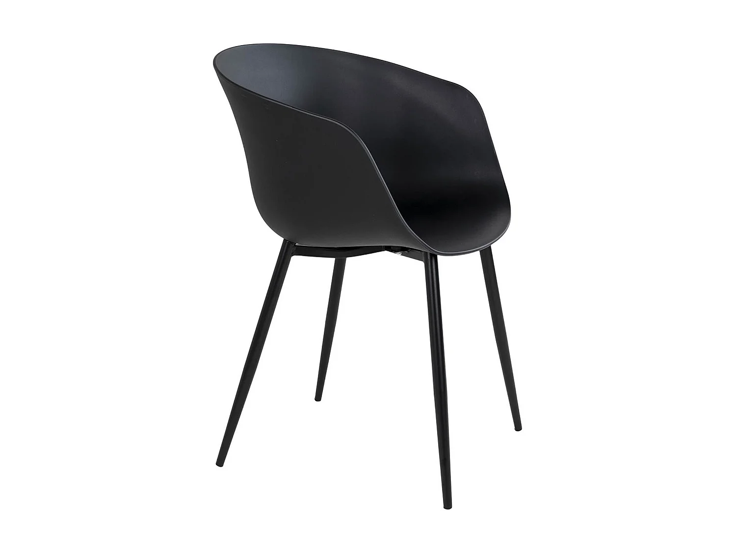 6 Sillones de jardín negros RODA