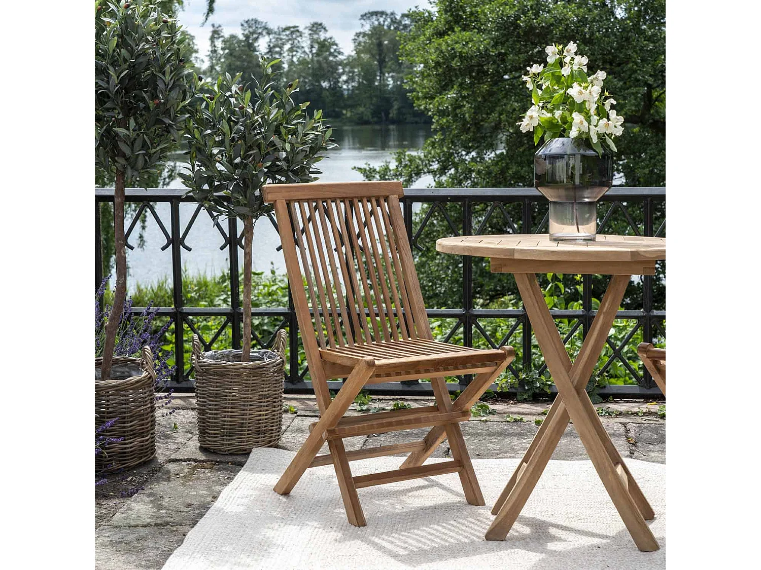 2 Chaises de jardin TOLEDO avec coussin