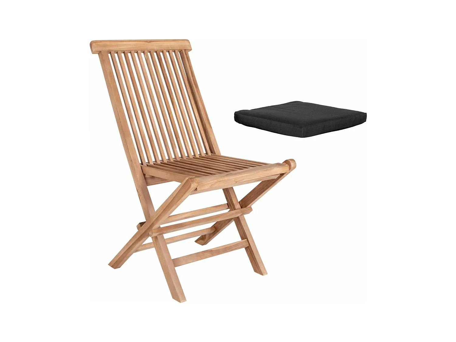 2 Chaises de jardin TOLEDO avec coussin