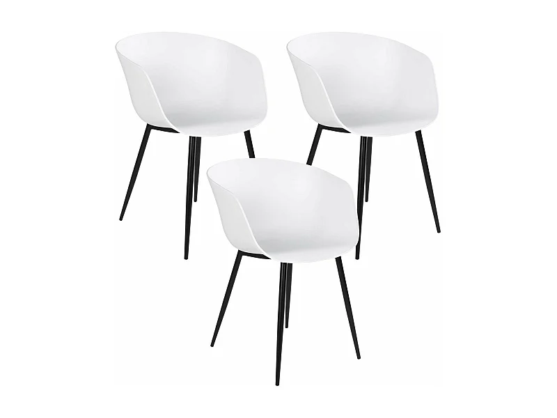 6 Sillones de jardín RODA blancos