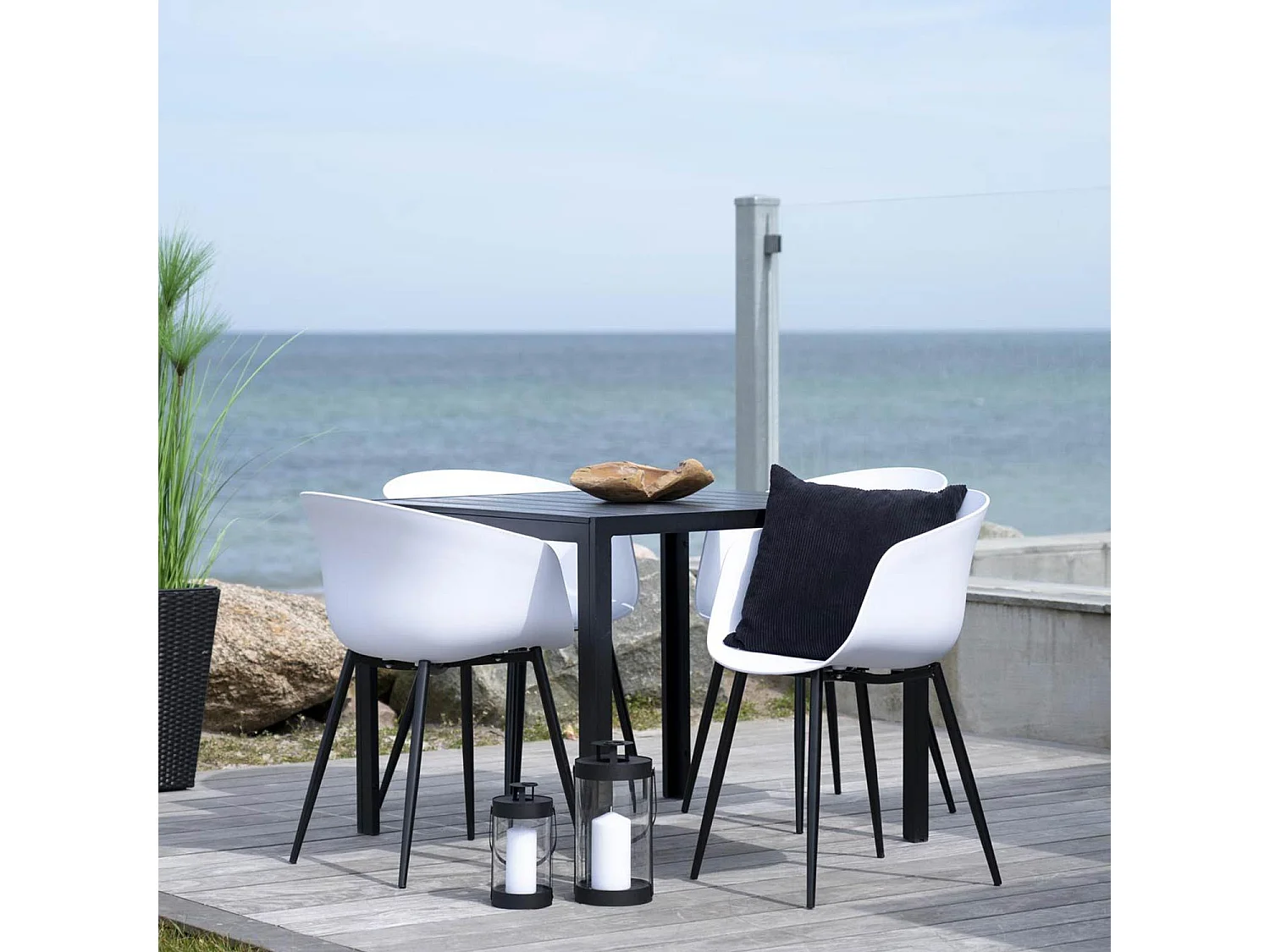 6 Fauteuils de jardin blanc RODA