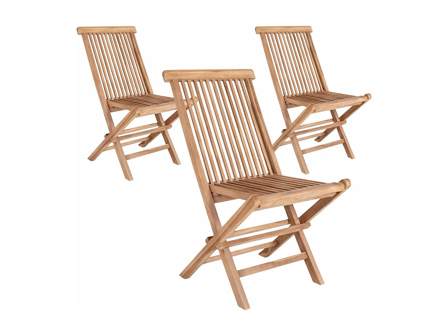 6 TOLEDO teakhouten tuinstoelen