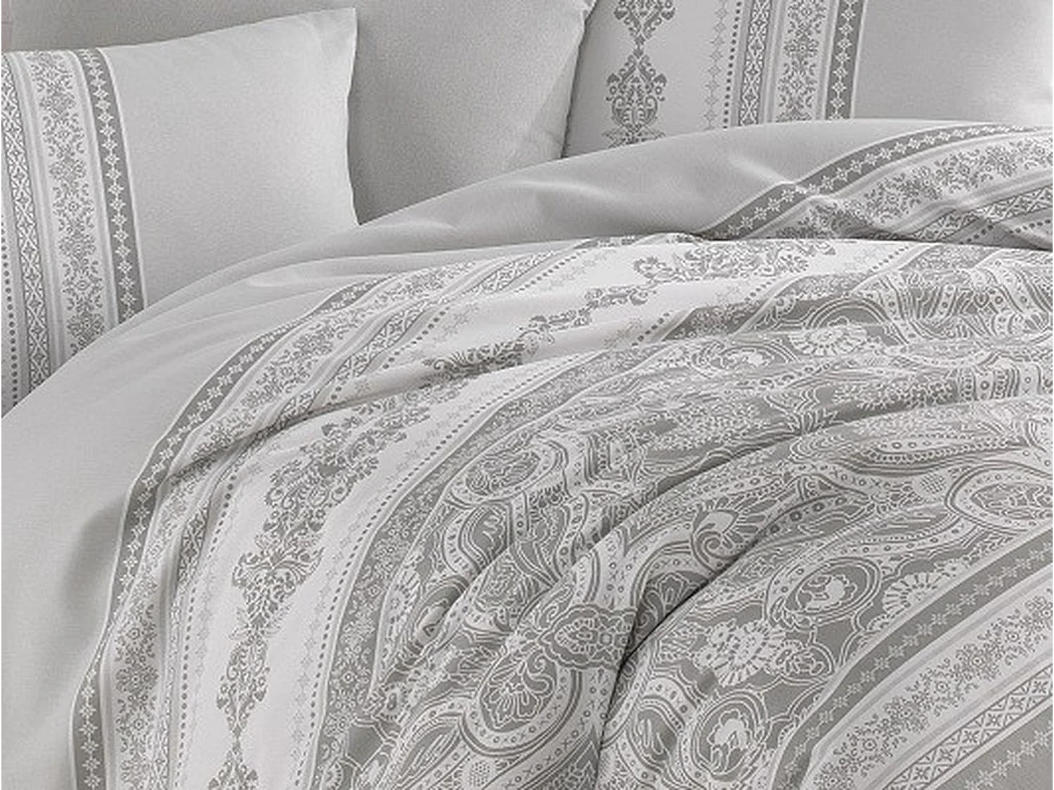 LUNA Bettwäscheset 240 x 220 cm – Grau