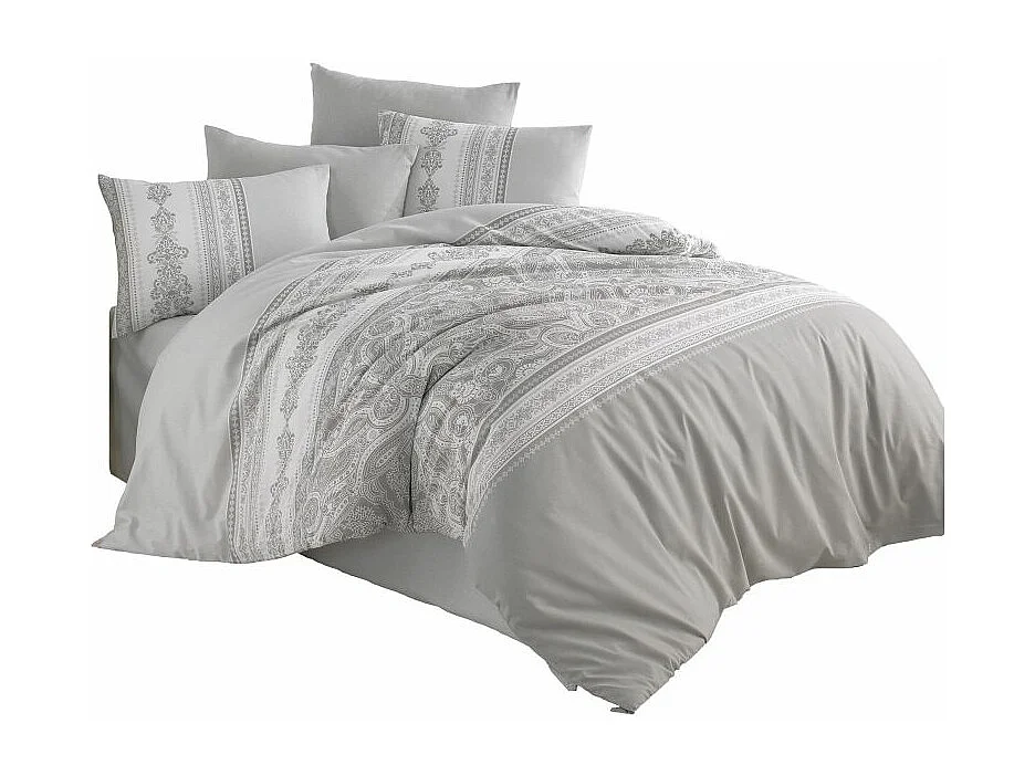 LUNA Bettwäscheset 240 x 220 cm – Grau