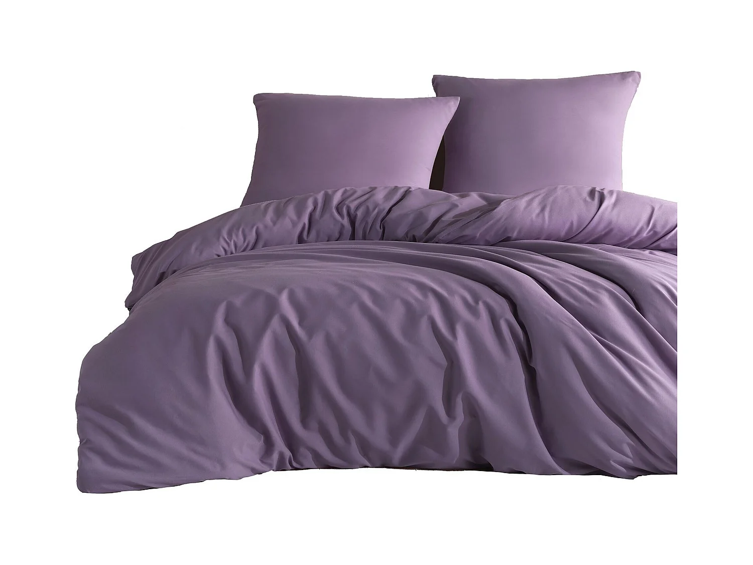 Parure de lit violette unie 140 x 200 cm