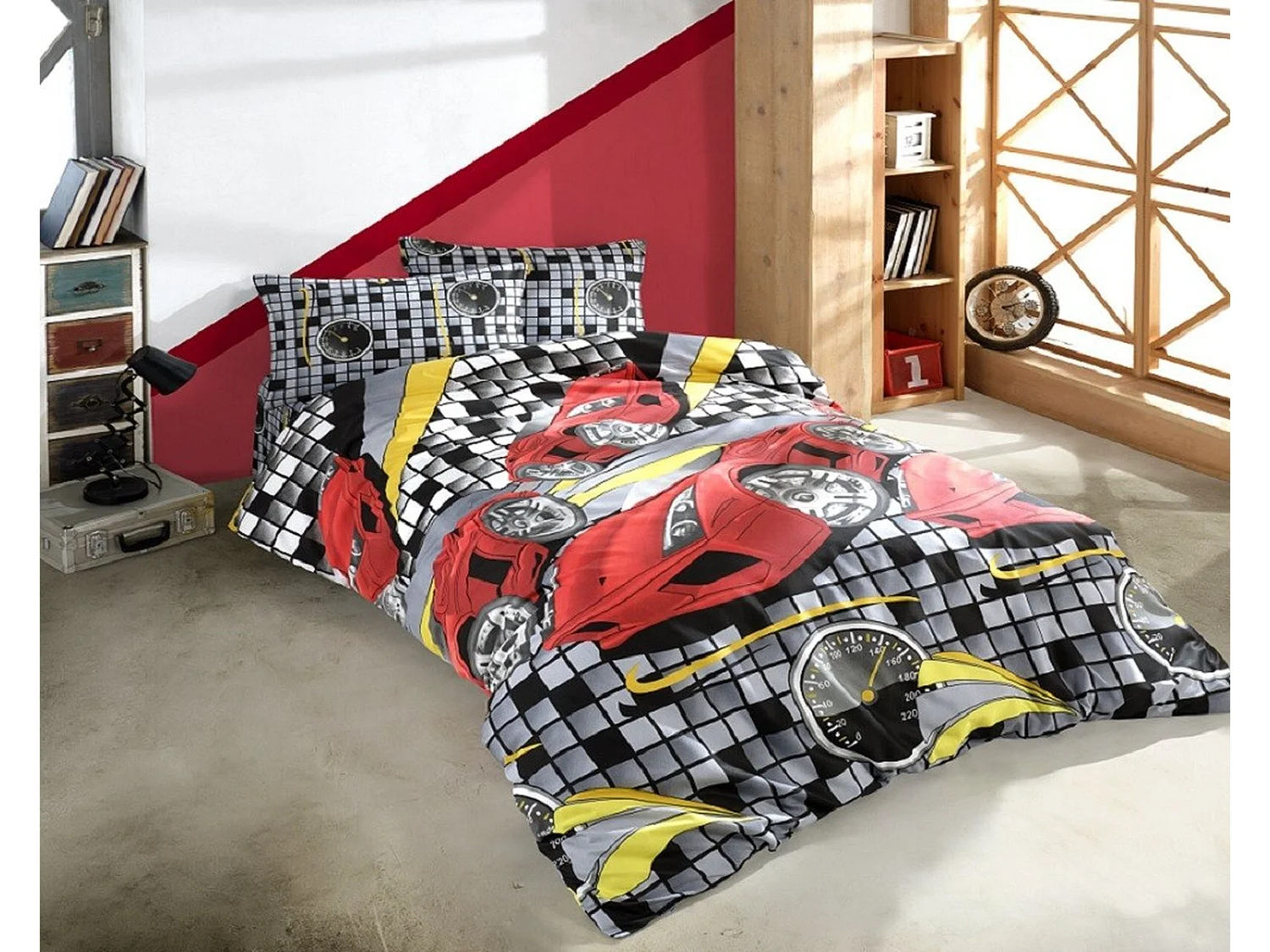 SPEED BettwäscheSet 140 x 200 cm – Rot