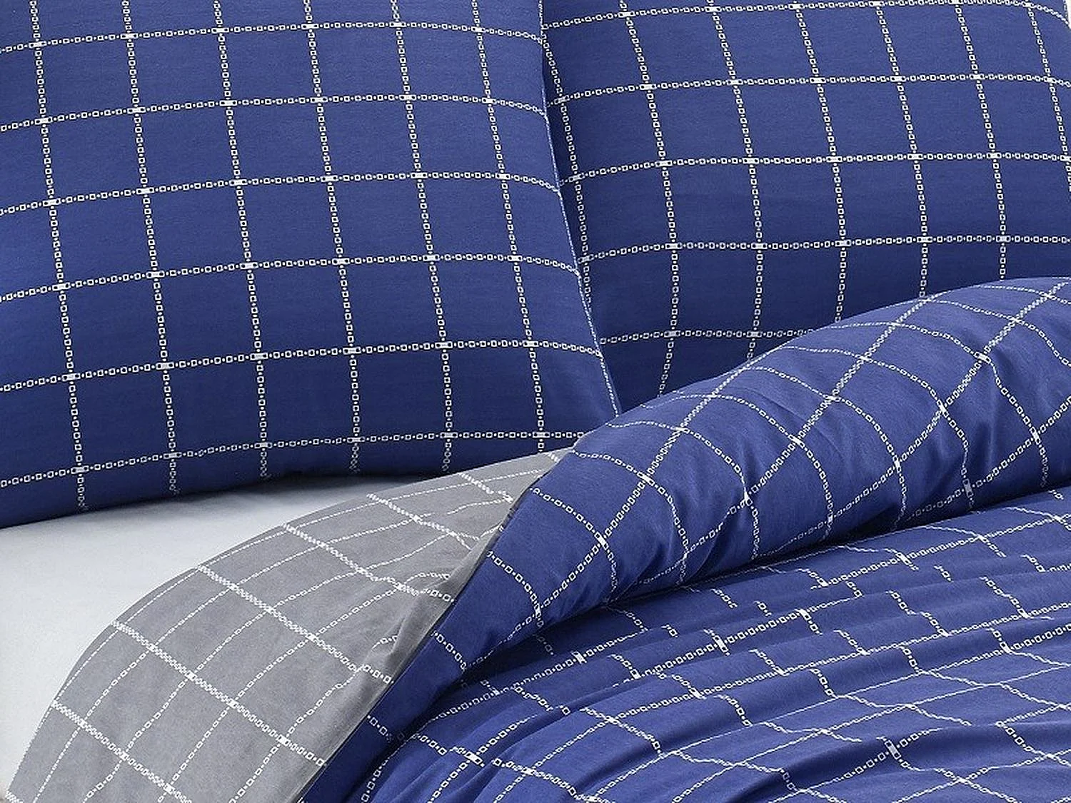 TRENDY BettwäscheSet 240 x 220 cm – Blau