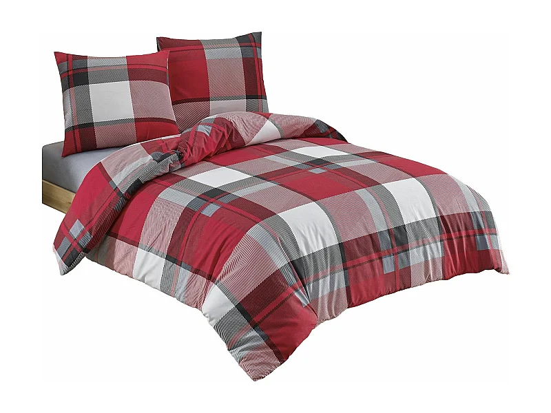 RIVER Bettwäscheset 240 x 220 cm – Rot