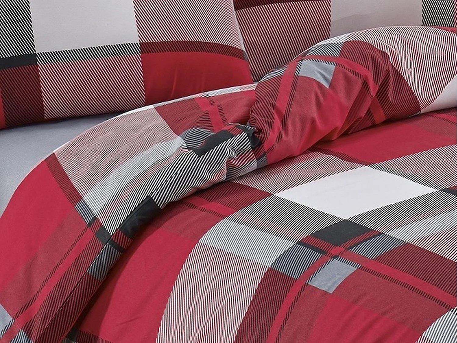 RIVER Bettwäscheset 240 x 220 cm – Rot