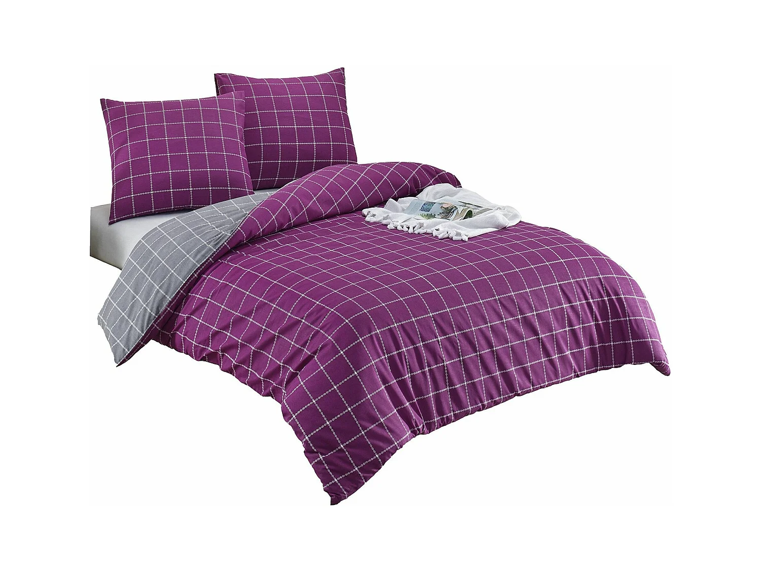 Set biancheria da letto TRENDY 240 x 220 cm Viola