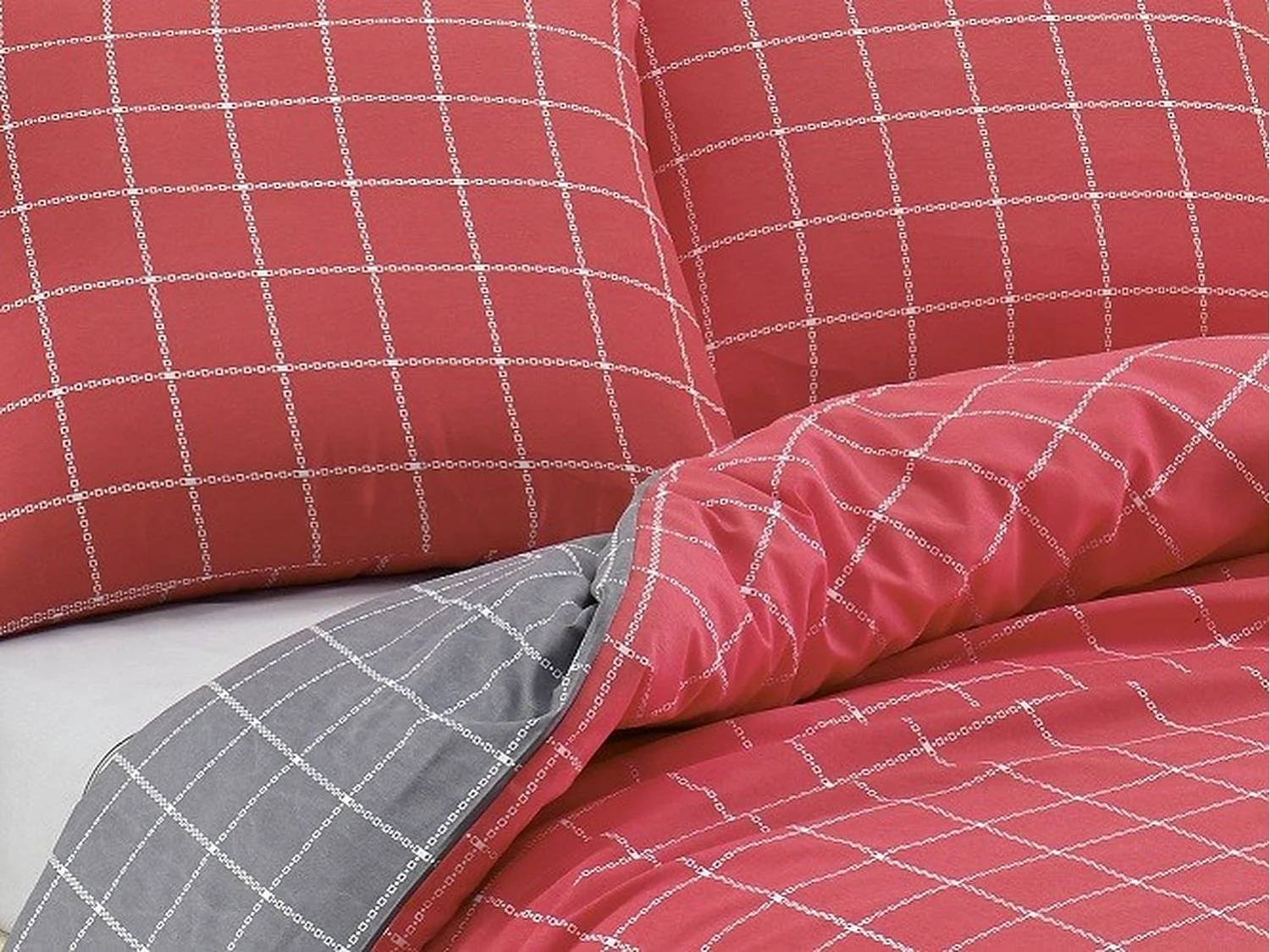Set biancheria da letto TRENDY 240 x 220 cm Rosso