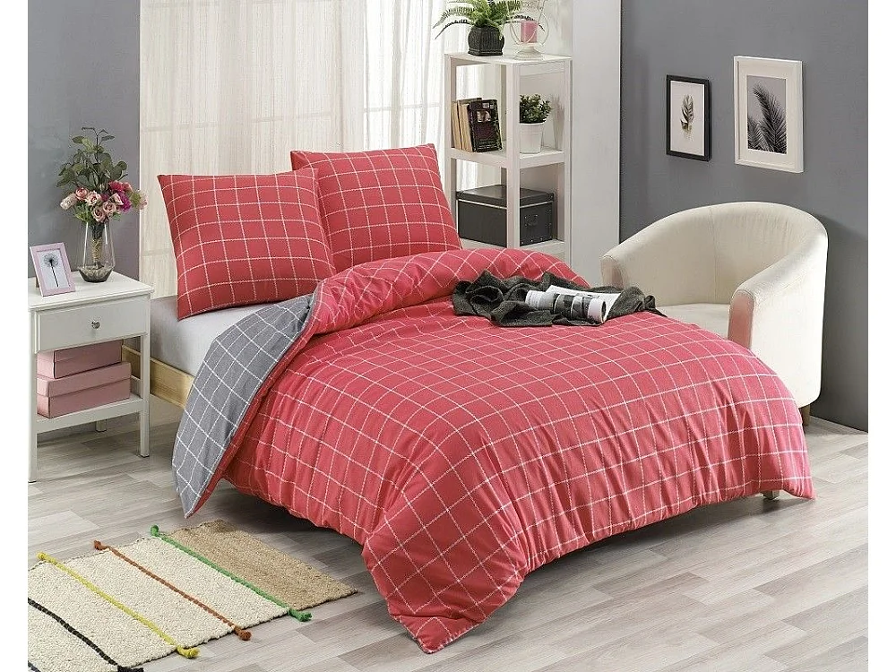Set biancheria da letto TRENDY 240 x 220 cm Rosso