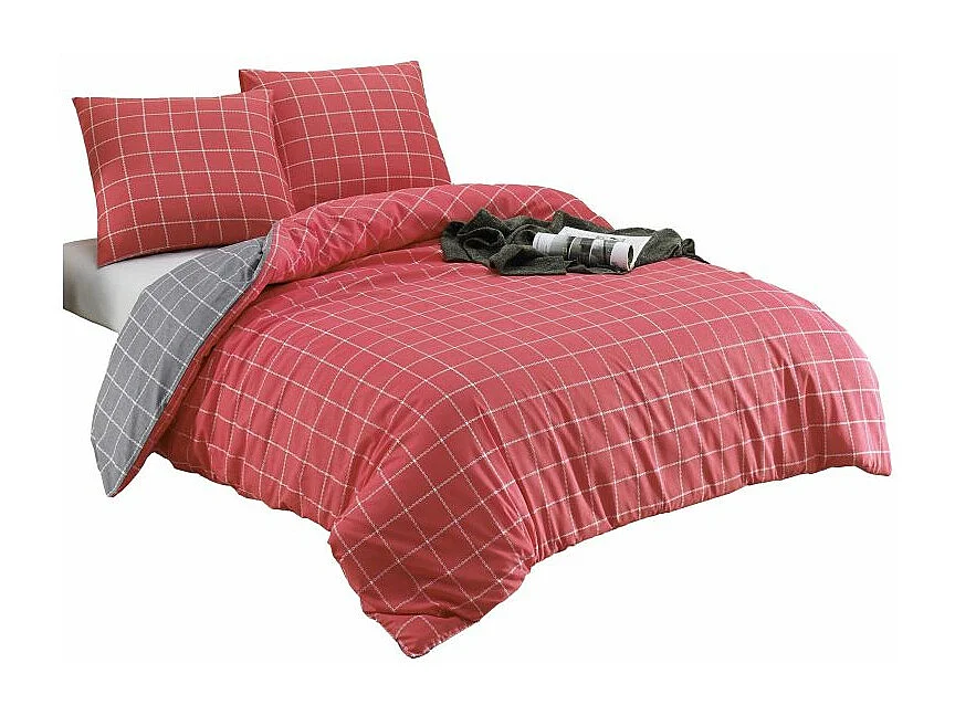Set biancheria da letto TRENDY 240 x 220 cm Rosso