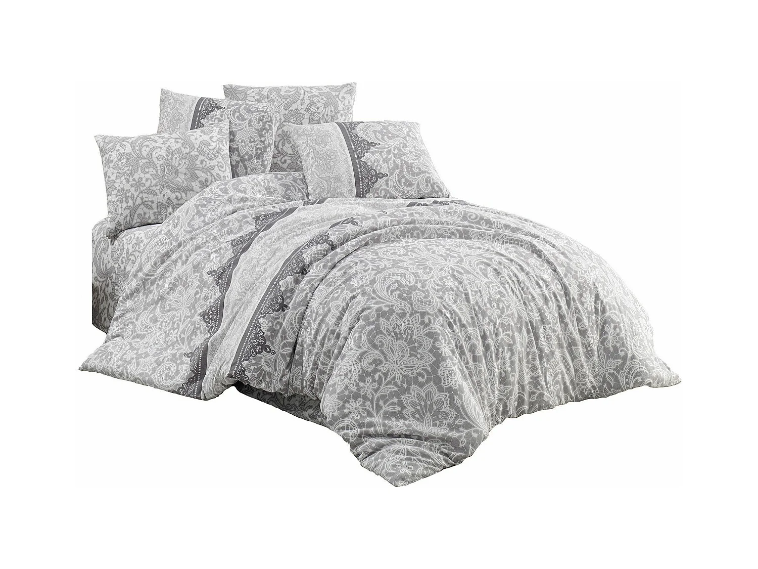 Juego de cama LANTIS 240 x 220 cm - Gris