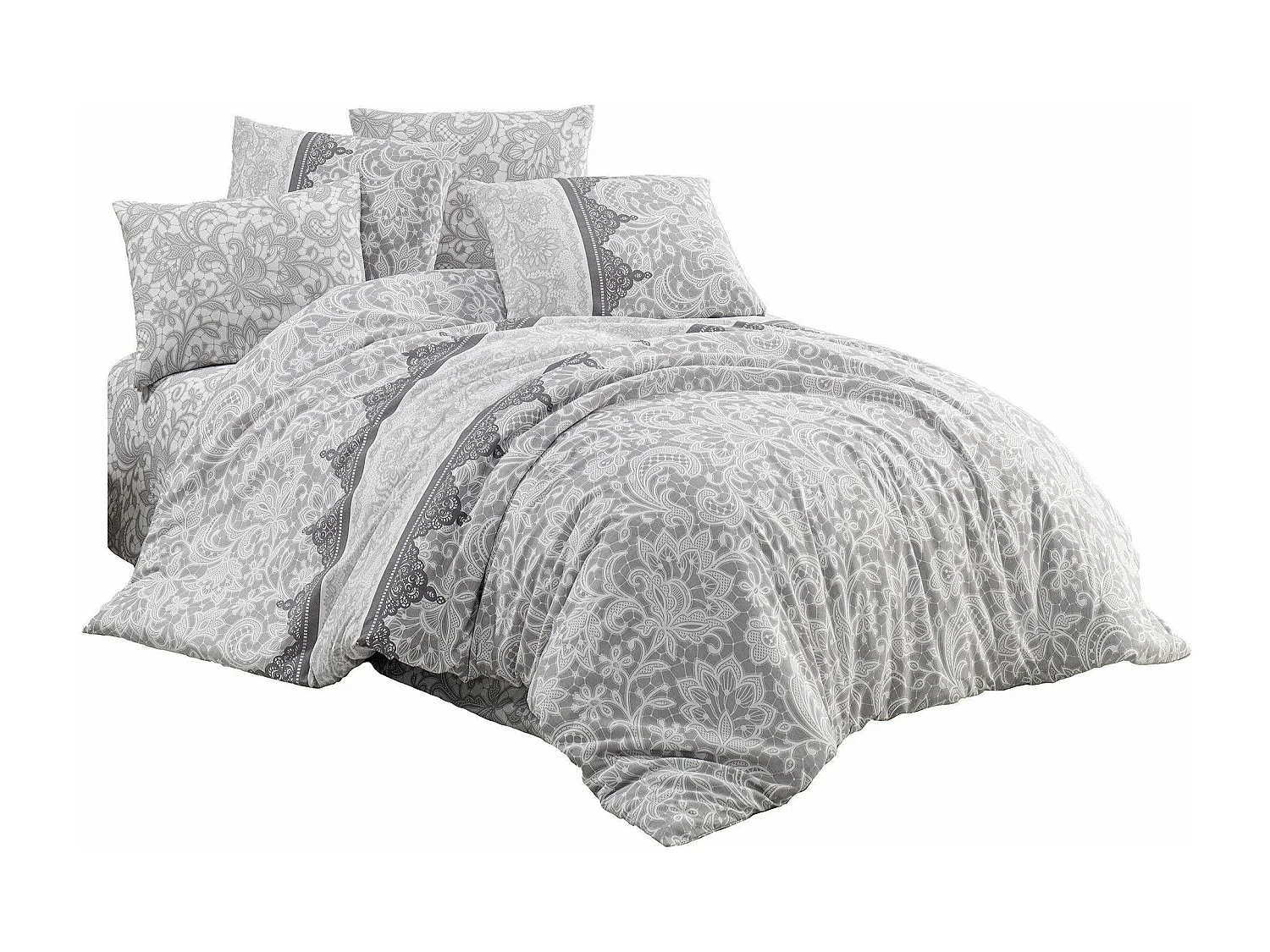 LANTIS Bettwäscheset 240 x 220 cm – Grau