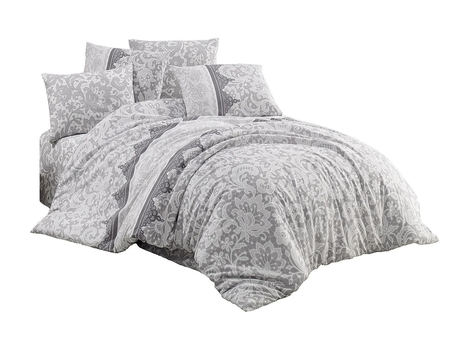 LANTIS Bettwäscheset 240 x 220 cm – Grau