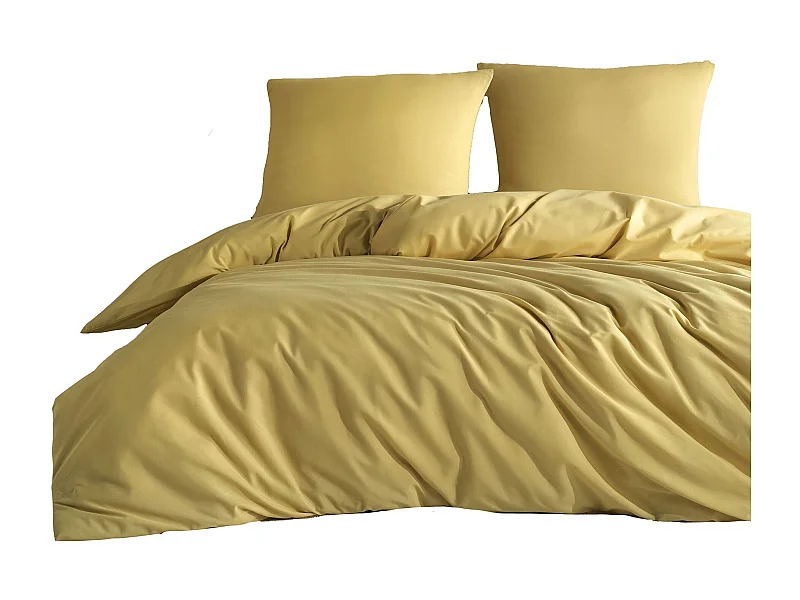 Parure de lit cuivrée unie 140 x 200 cm