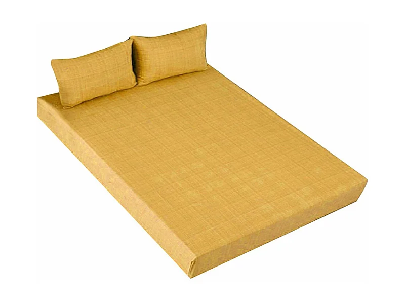 Set lenzuolo con angoli e federa Giallo