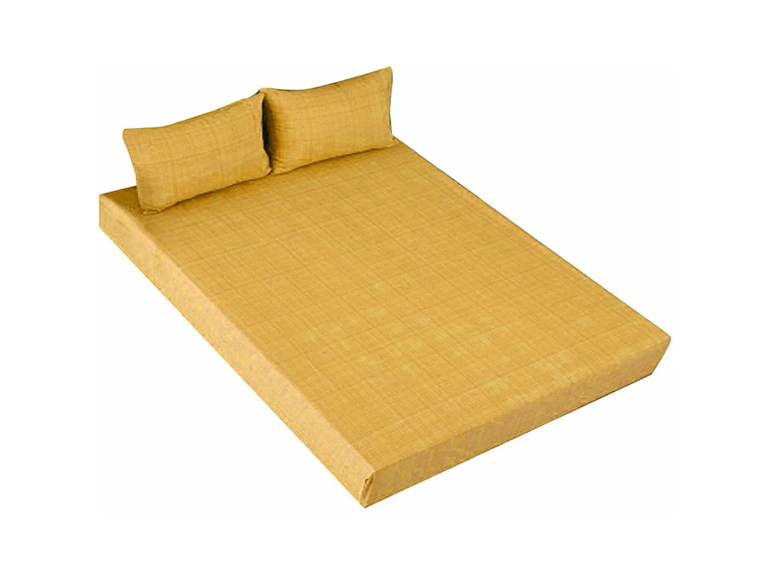 Set lenzuolo con angoli e federa Giallo