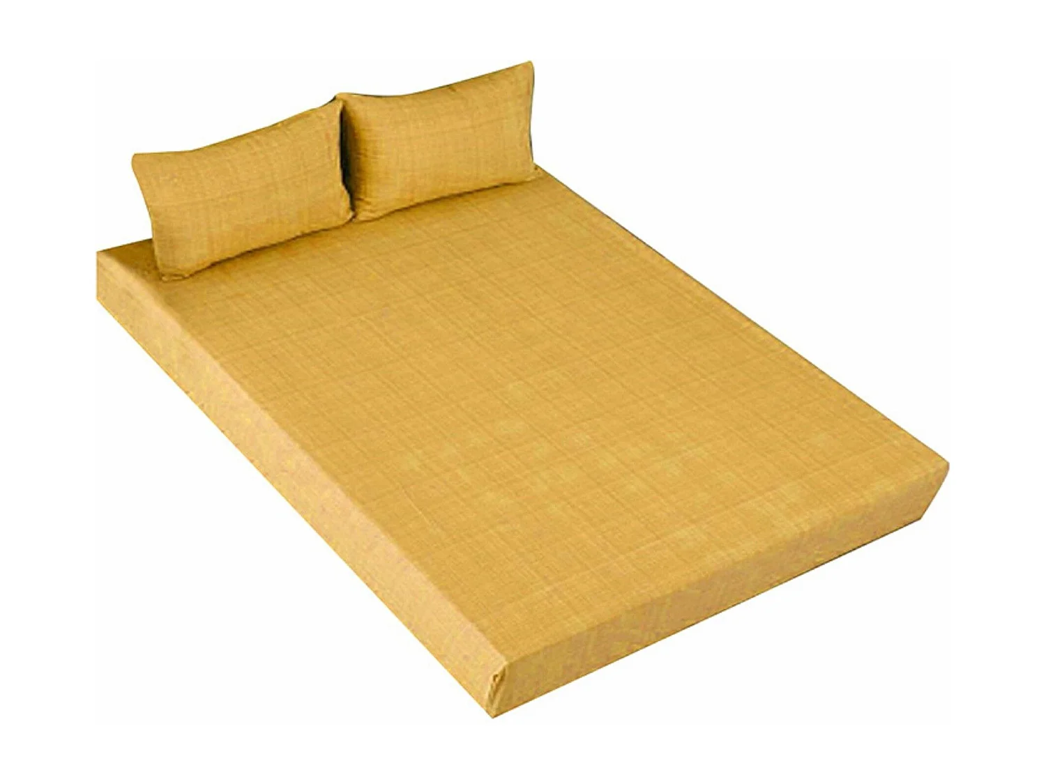 Set lenzuolo con angoli e federa Giallo