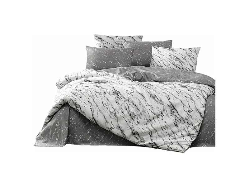 TRAVERTINBettgarnitur 240 x 220 cm – Grau