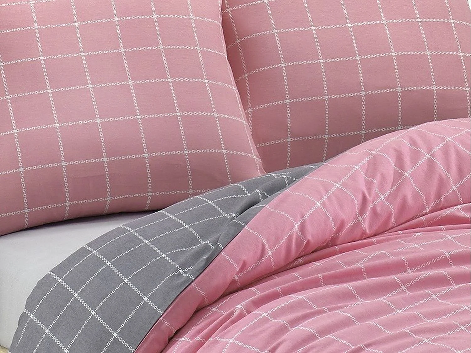 Set biancheria da letto TRENDY 260 x 240 cm Rosa