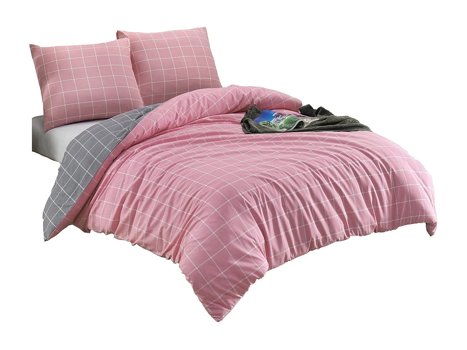 Set biancheria da letto TRENDY 260 x 240 cm Rosa