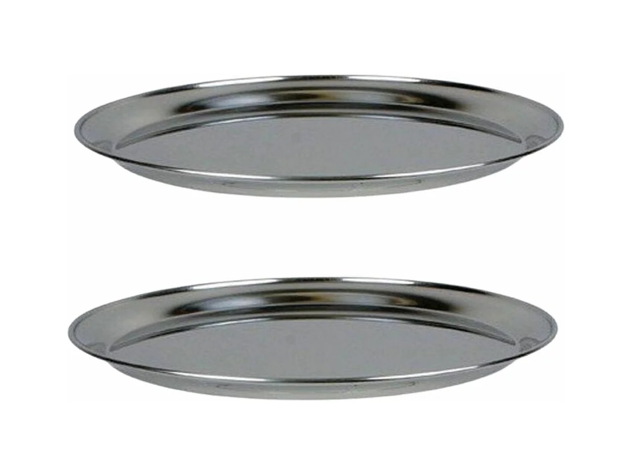 2 fuentes de marisco de acero inoxidable Ø 36 cm