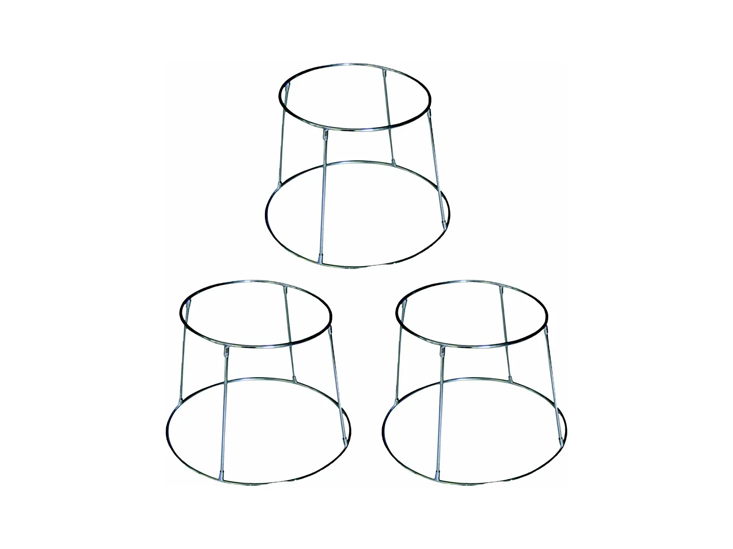 3 soportes de mesa de acero inoxidable para mariscada