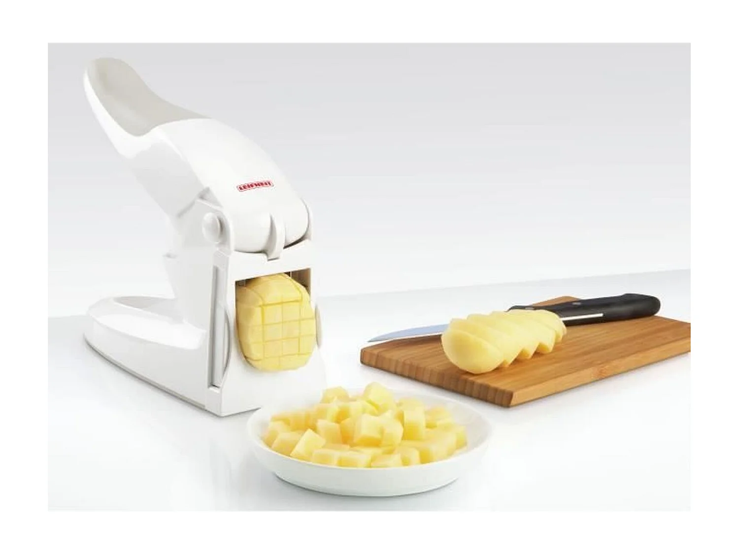 Kartoffeln schneiden, Gemüse schneiden