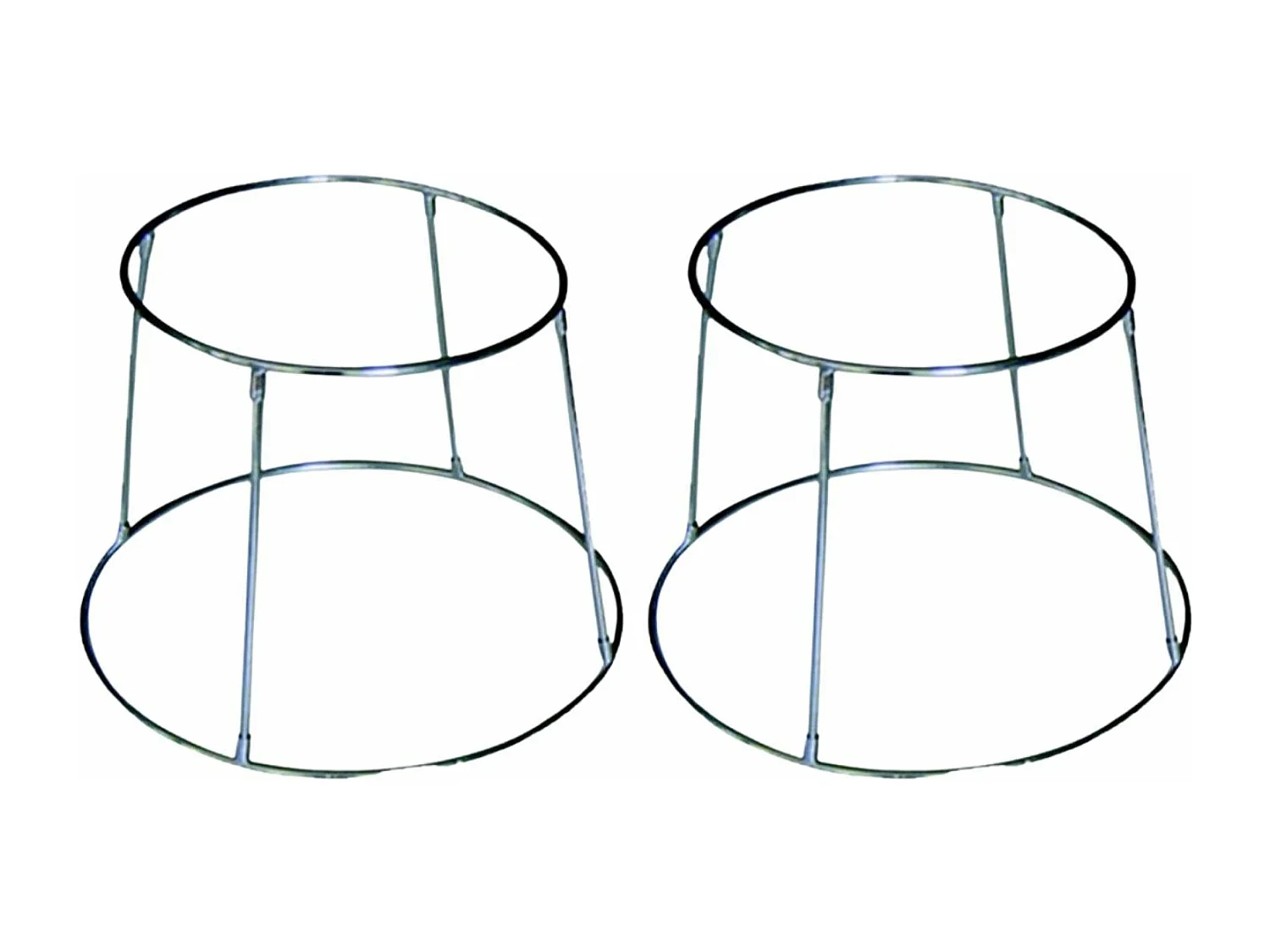 2 roestvrijstalen steunen voor zeevruchtenschaal