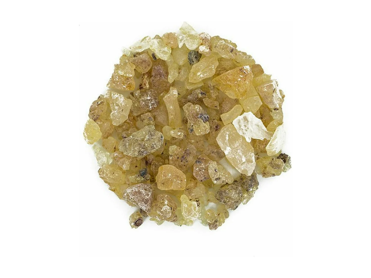 Mortier et pilon en grès blanc + résine de Copal