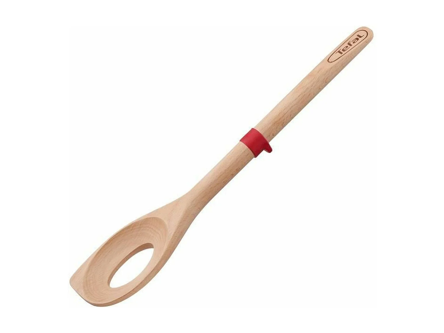 Cuillère à risotto en bois de hêtre et silicone platinium 32 cm