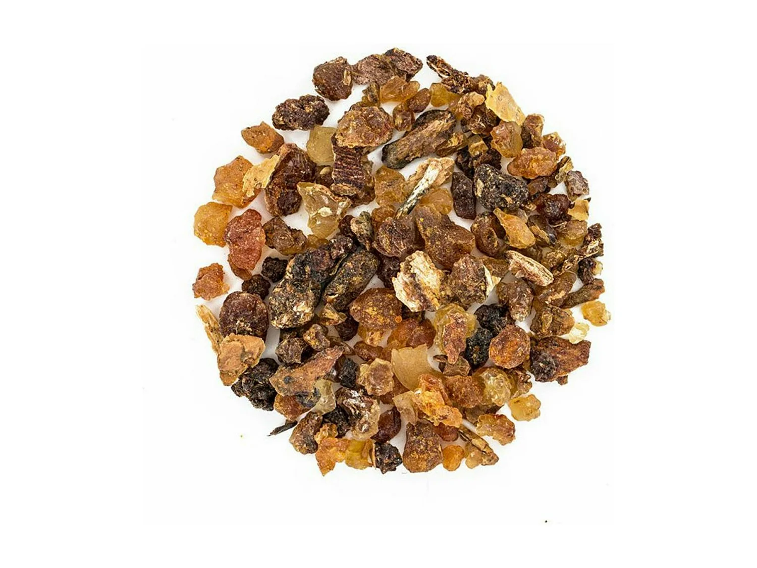 Mortero de gres blanco + resina de mirra somalí