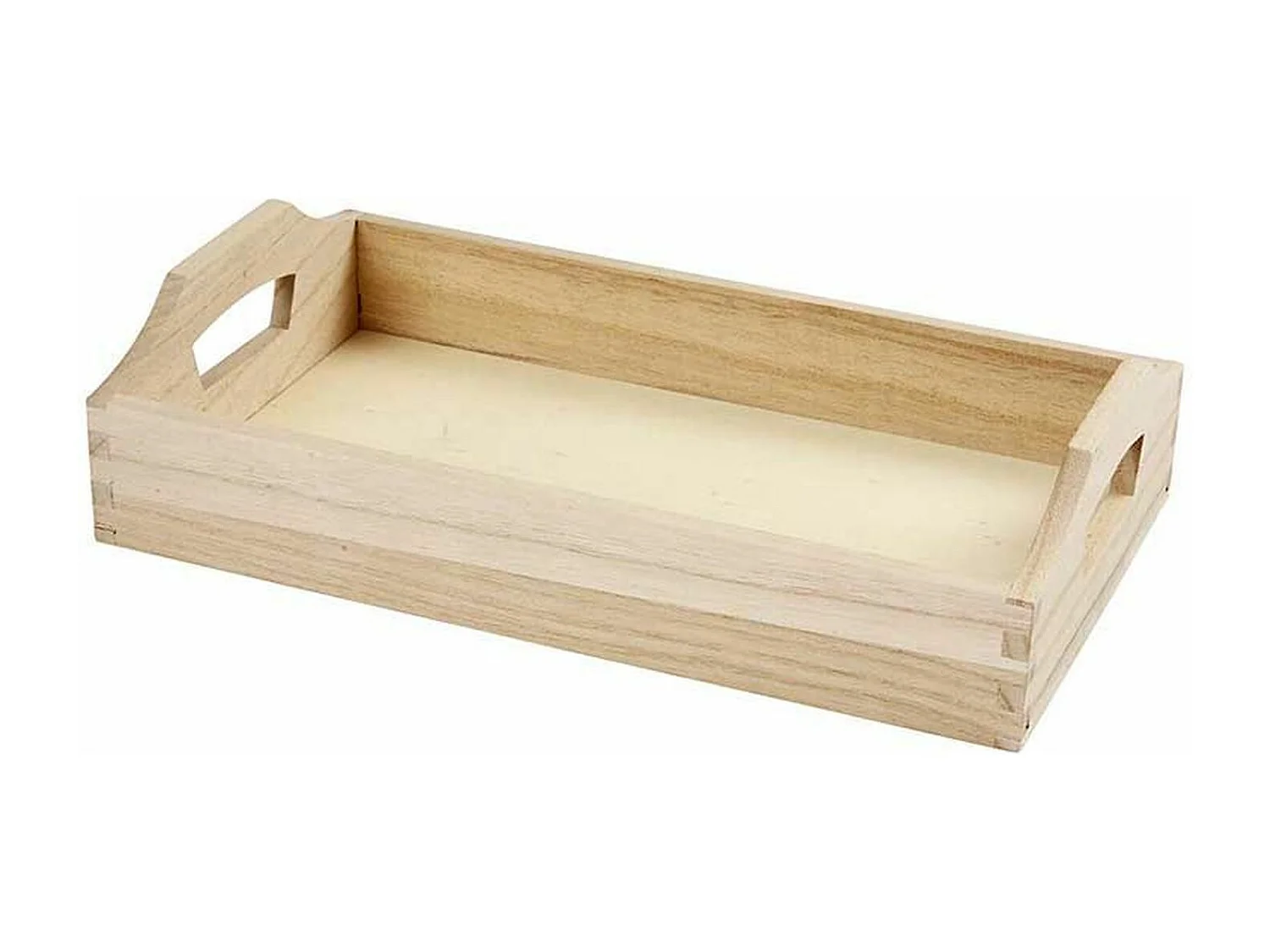 2 plateaux en bois à décorer 30 x 17 x 5 cm