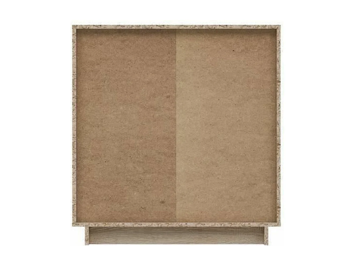 Kleines Sideboard mit 2 Türen – Weiß und SonomaEiche – 82,9 x 34,2 x 88,1 cm