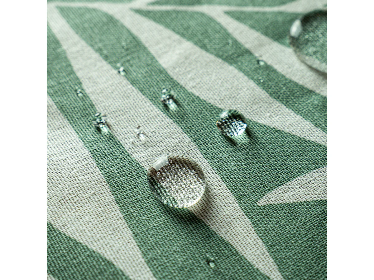 Nappe carrée anti-taches déperlante feuillage 140x140cm VERA