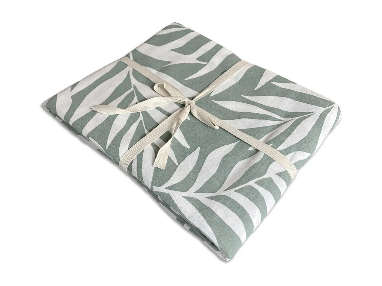 Nappe carrée anti-taches déperlante feuillage 140x140cm VERA