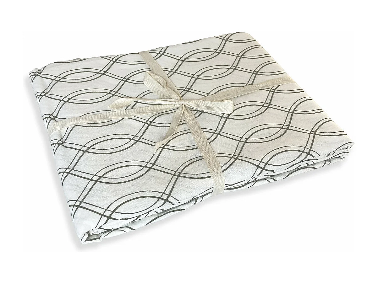 Nappe carrée anti-taches déperlante géométrique 140x140cm VOGUE