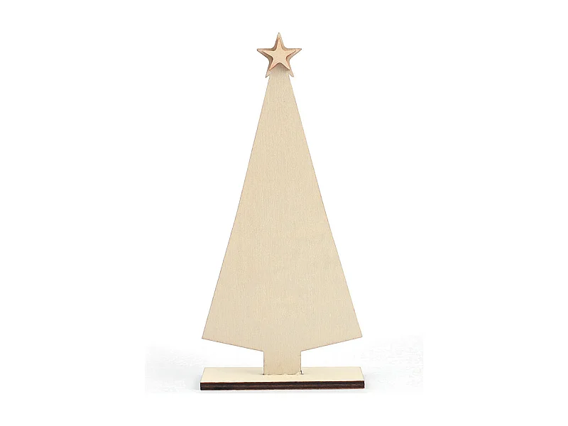 Weihnachtsbaum im Holz zum dekorieren 9 x 19,5 cm